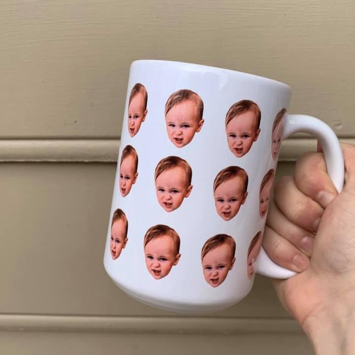Multiface Mug, photo mug, mom mug, grandma, grandpa, dad mug, coffee mug