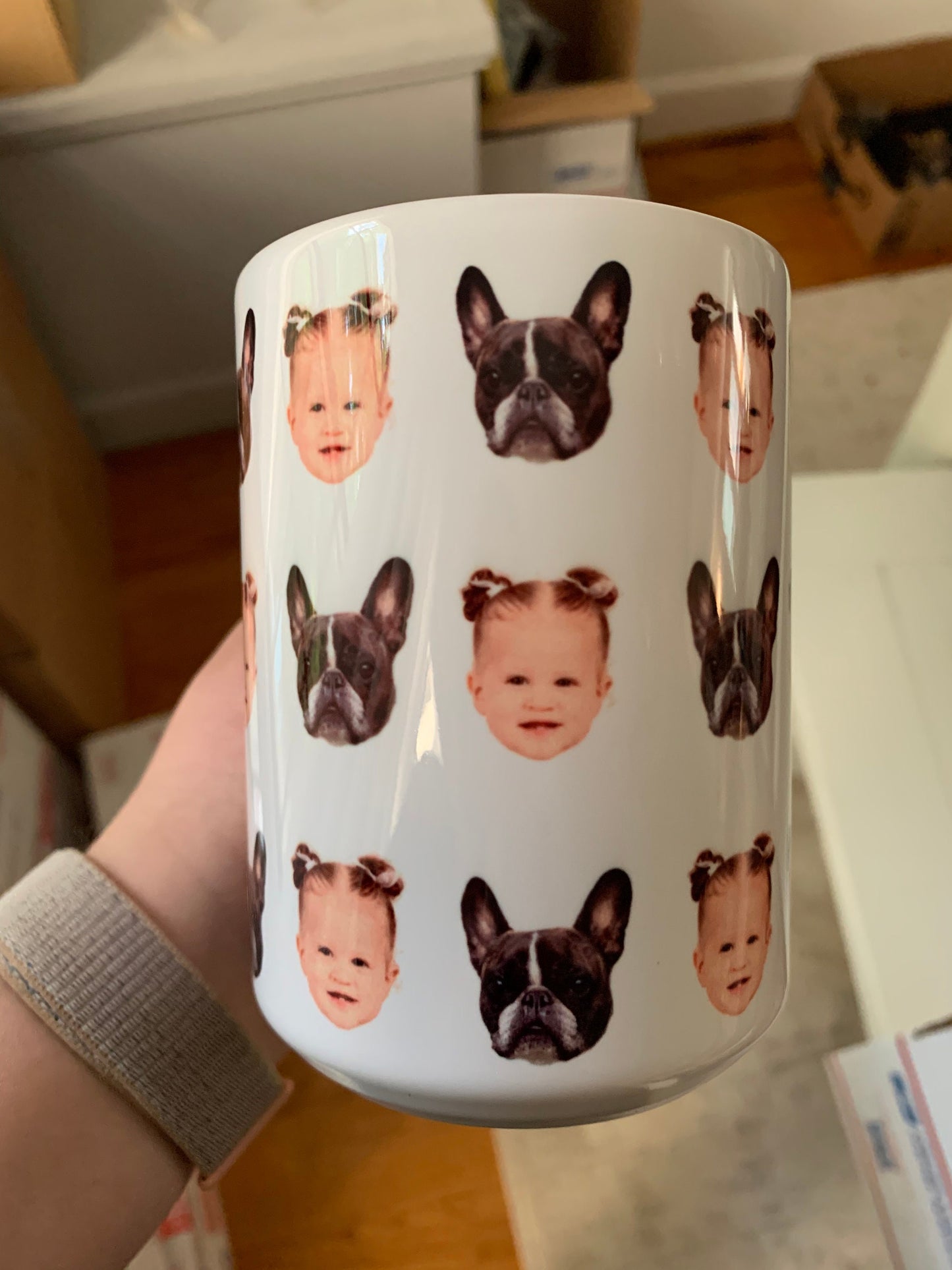 Multiface mug, photo mug, mom mug, grandma, grandpa, dad mug, coffee mug, grandkids, siblings