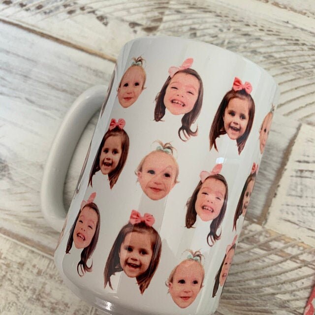 Multiface Mug, photo mug, mom mug, grandma, grandpa, dad mug, coffee mug