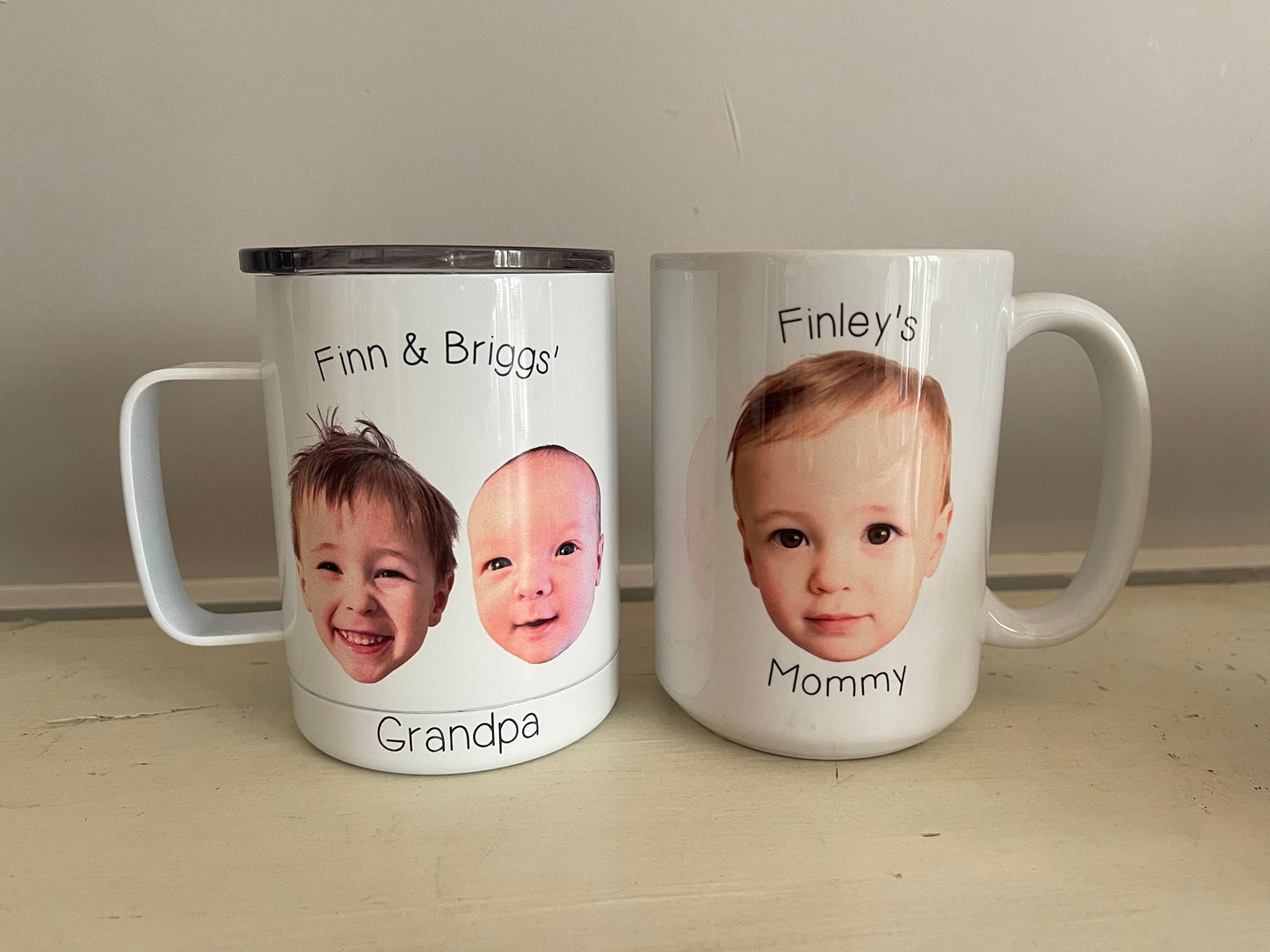 Personalized with your baby's photo, Baby Mug, Coffee Mug, Mug for Mom, Mug for Dad, Grandparent Gift, Grandma, Grandpa - FREE SHIPPING