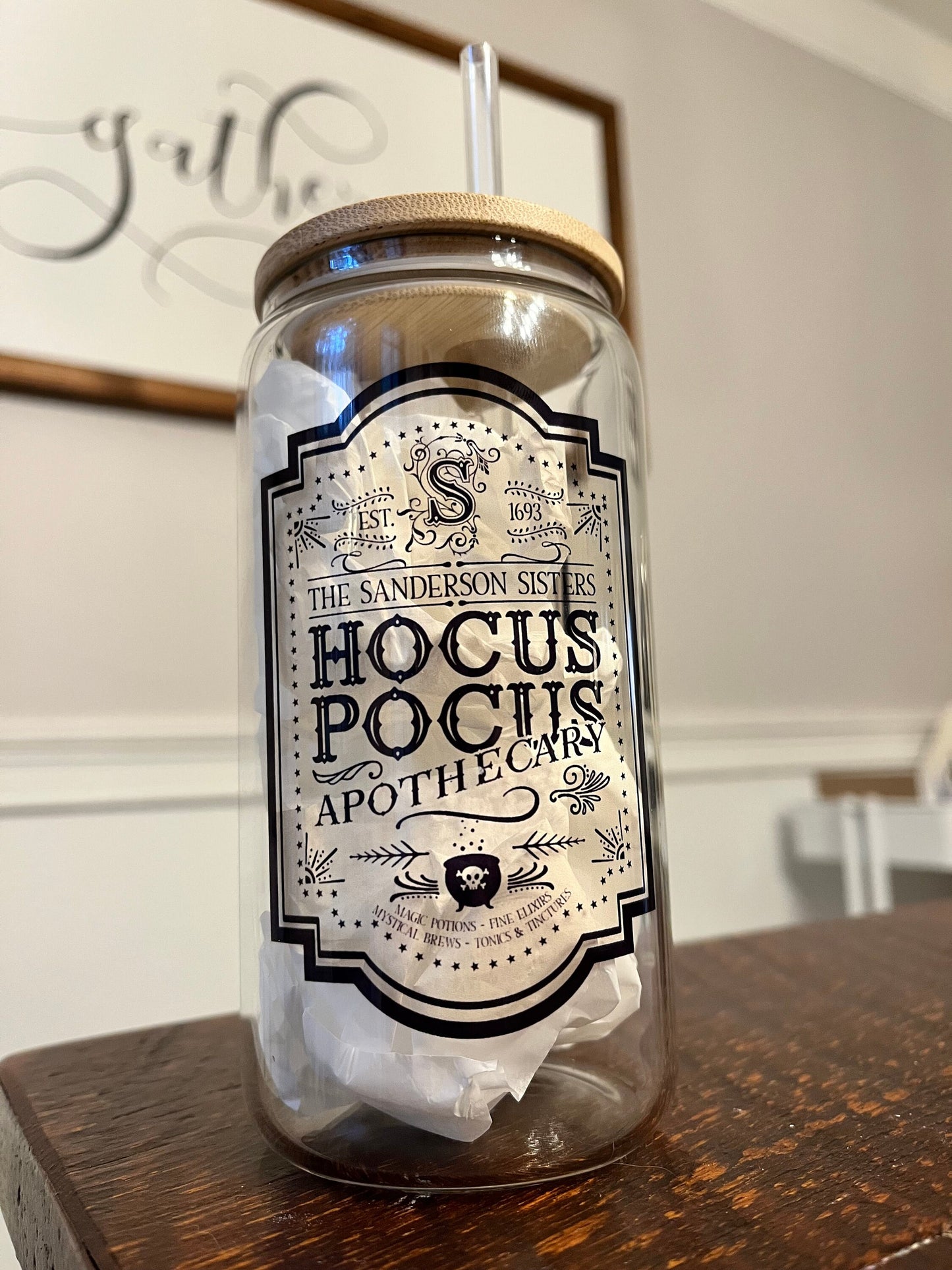 Sanderson Sisters Libbey Glass | 16oz Cup | Gift Ideas | Tumblers & Cups | Halloween vibes | Spooky Season | Gift for her