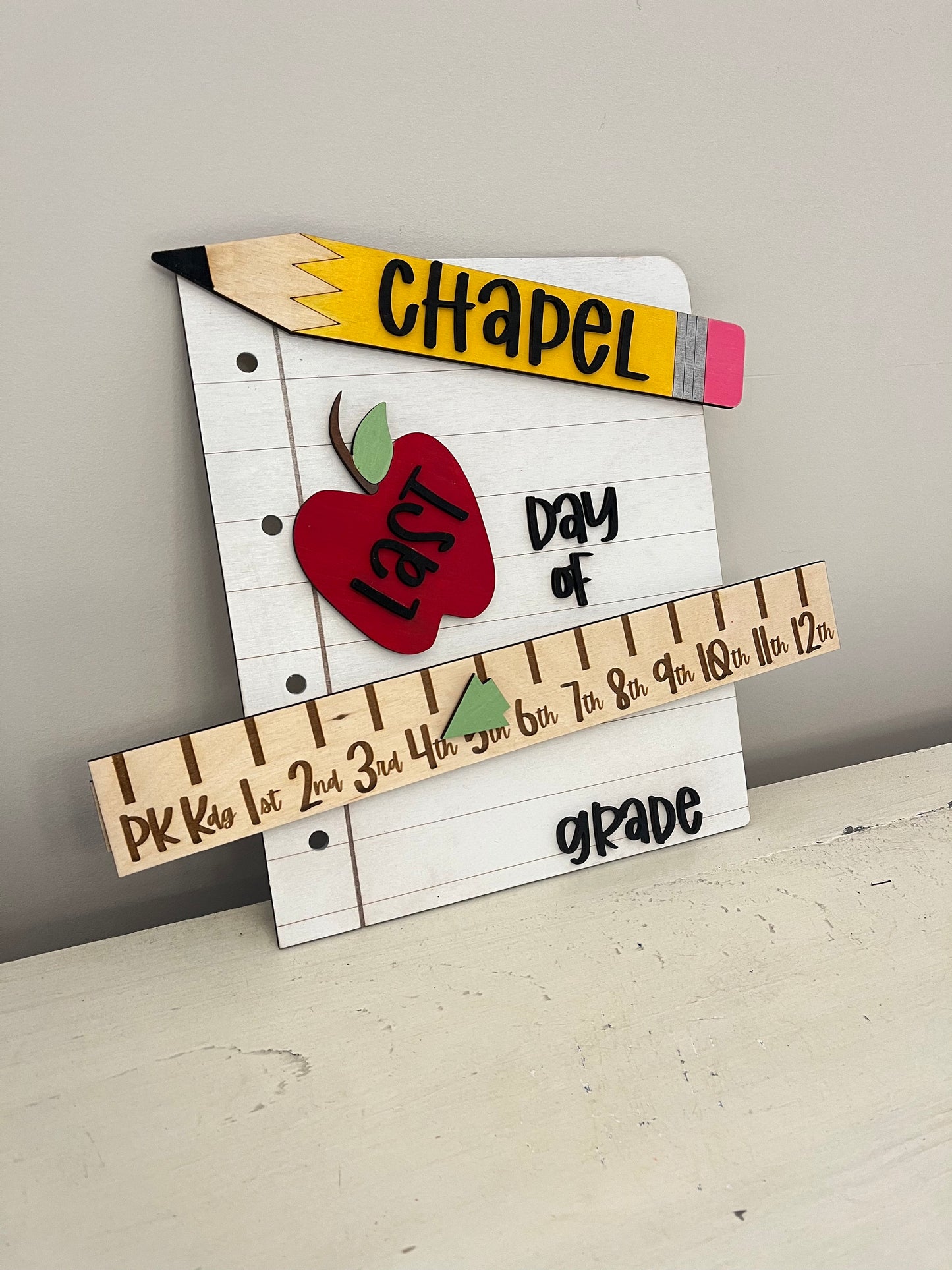 Personalized First Day of School Sign, Back To School Reusable Sign, 1st day of school, 100th day of school, Last day of school, Wood Sign