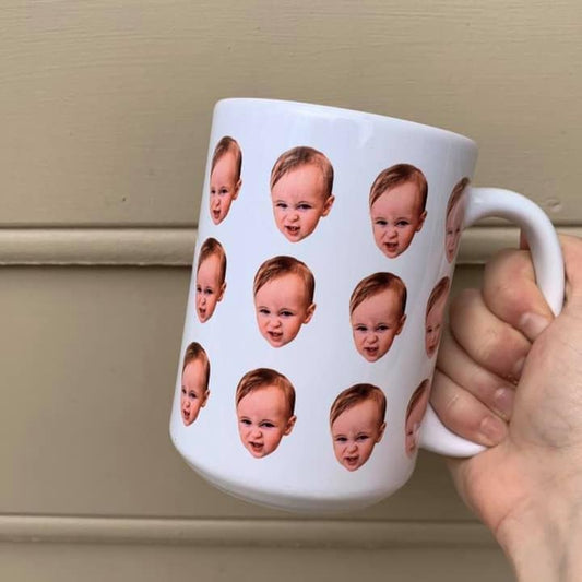 Multiface Mug, photo mug, mom mug, grandma, grandpa, dad mug, coffee mug