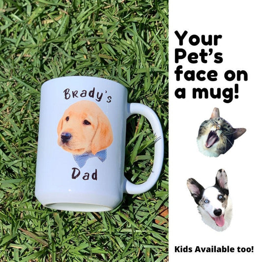 Dog Mug, Personalized with your dog's photo and name, Custom Dog Mug, Dog Gift, Dog Gifts for Owners, Dog Mug