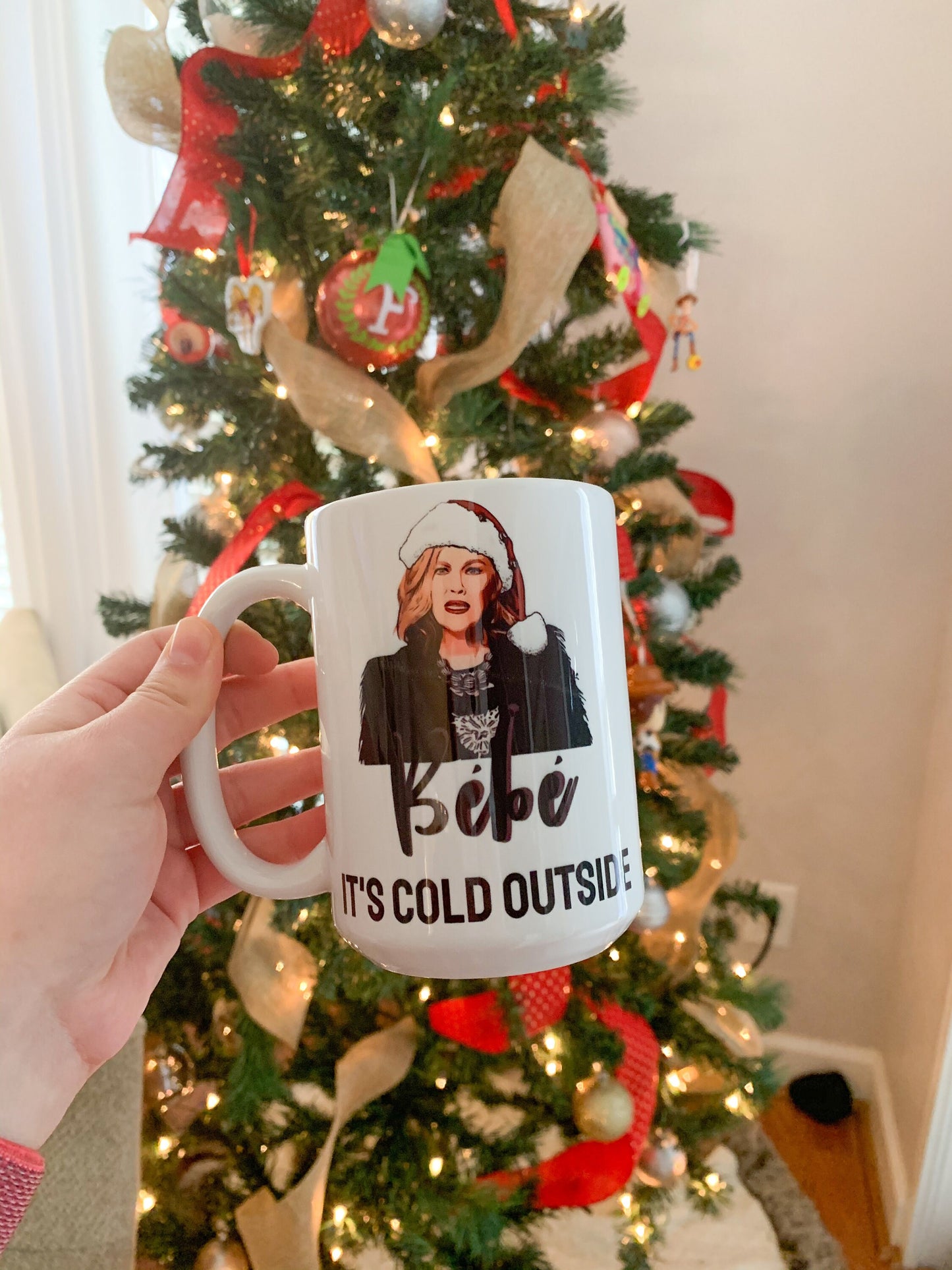 Baby it’s cold outside Christmas time mug