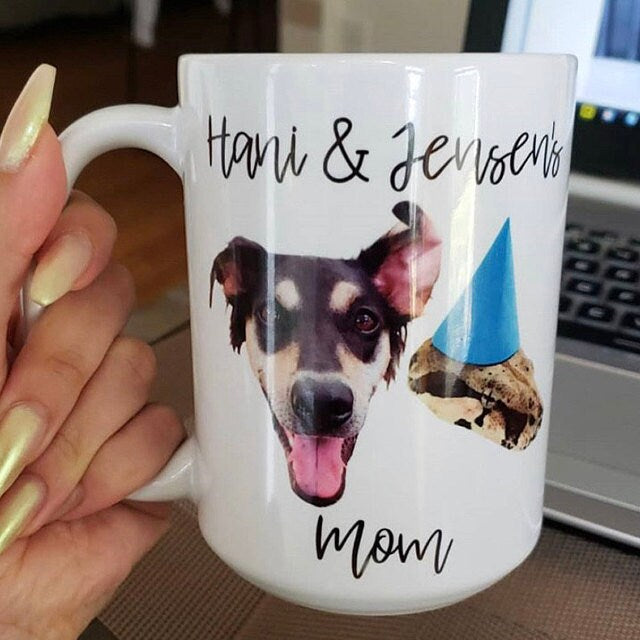 Dog Mug, Personalized with your dog's photo and name, Custom Dog Mug, Dog Gift, Dog Gifts for Owners, Dog Mug