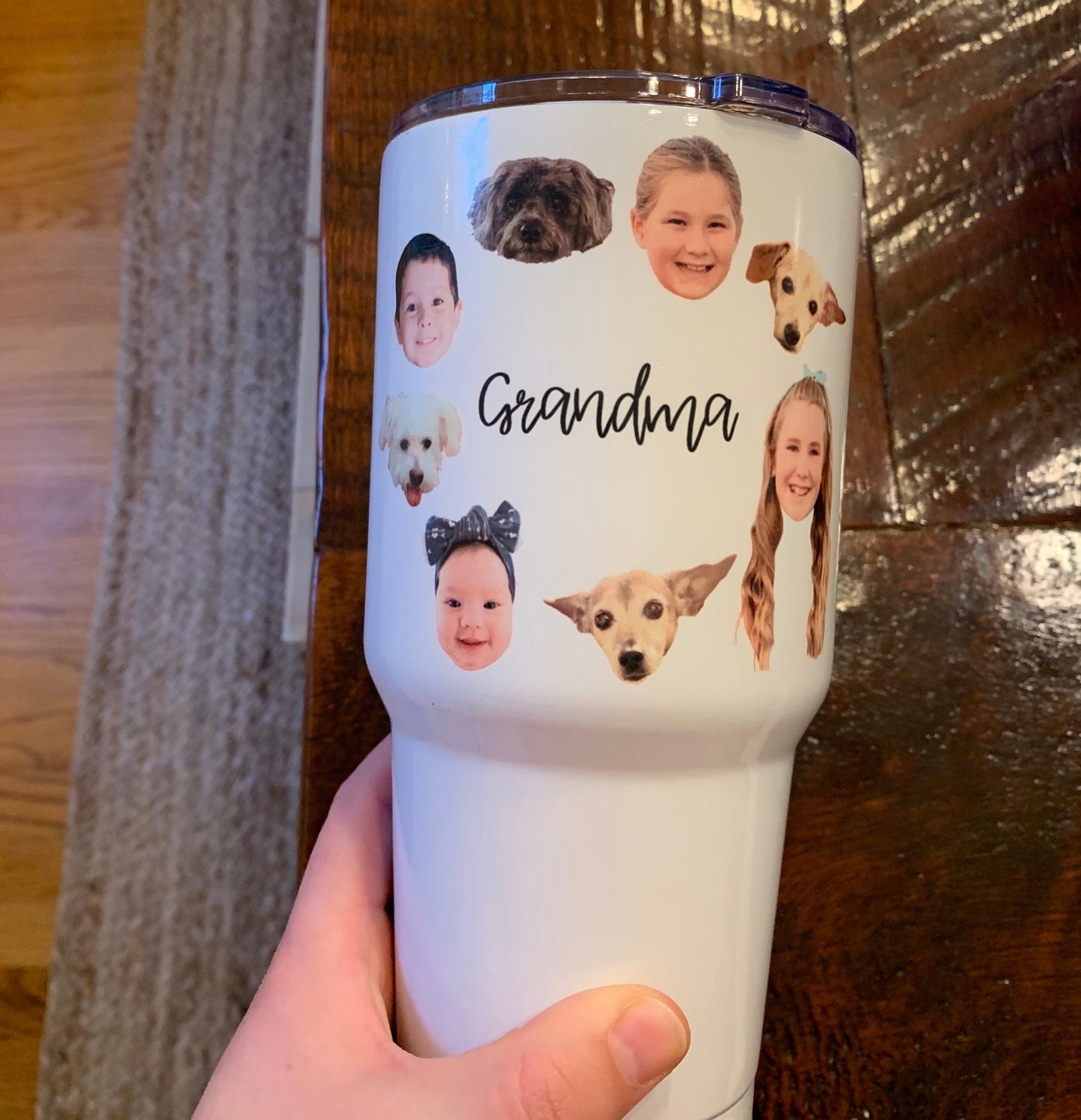 Personalized with your baby's photo, Baby Tumbler, Travel Mug, Cup for Mom, Cup for Dad, Grandparent Gift, Grandma, Grandpa