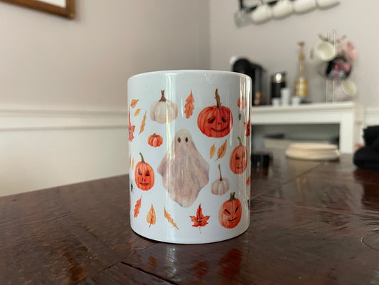 Hey Boo Fall Mug, Pumpkin mug, Autumn Mug, spooky season