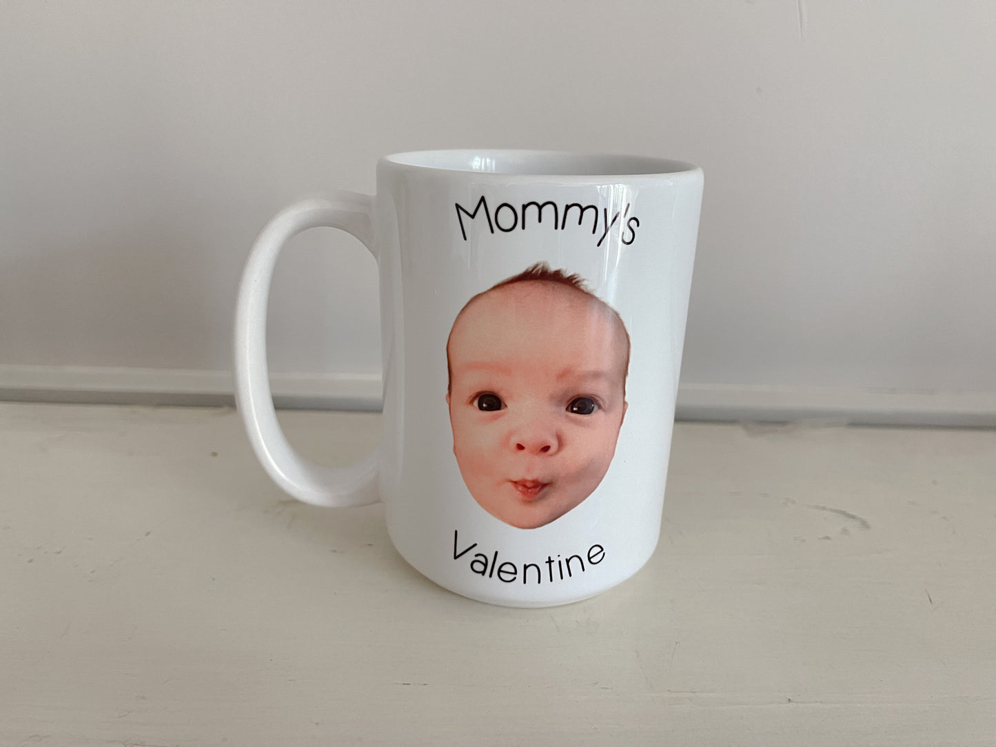 Valetines Mug! Personalized with your baby's photo, Baby Mug, Coffee Mug, Mug for Mom, Mug for Dad, Grandparent Gift, Grandma, Grandpa