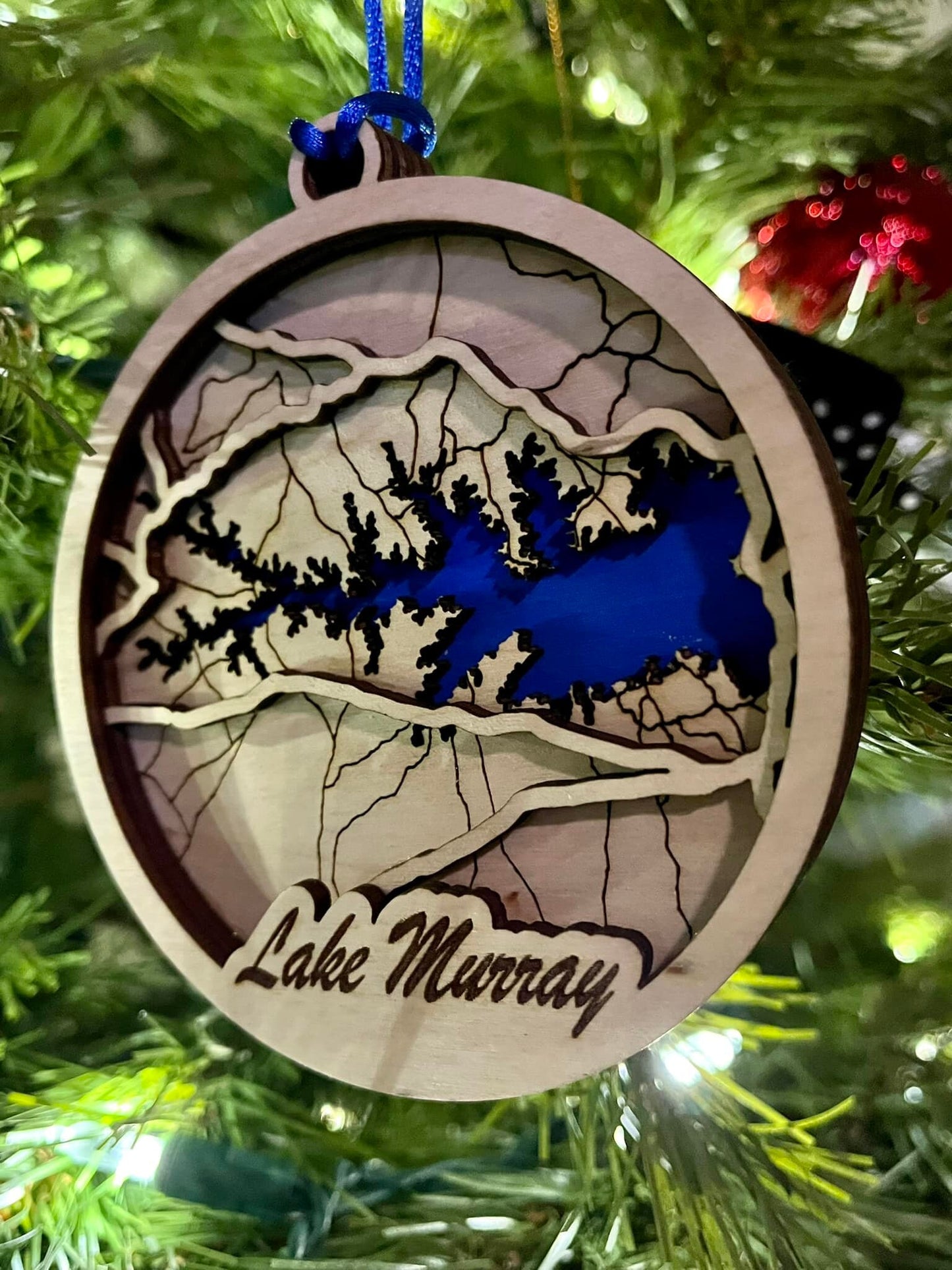 Lake Murray Ornament, Christmas Ornament, South Carolina, Lexington, Chapin, Gilbert