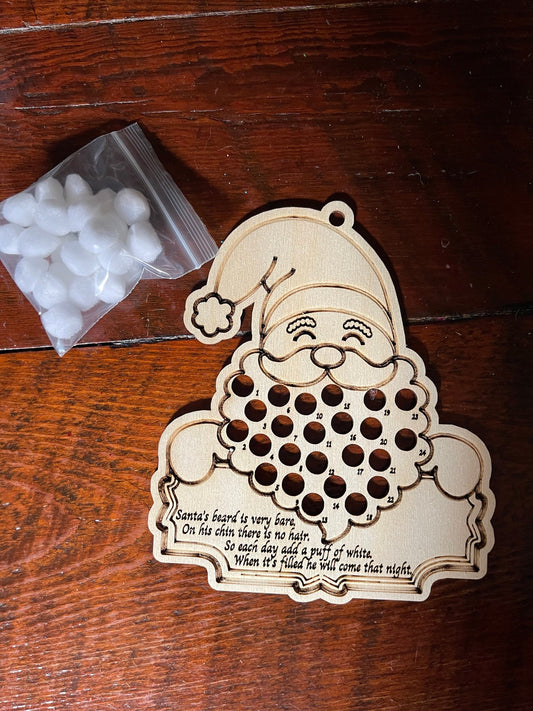 Santa Advent Calendar Ornament