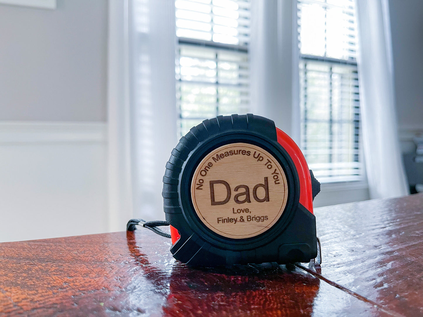 No One Measures Up Personalized Tape Measure, Fathers Day Gift From Daughter, Personalized Gifts For Dad